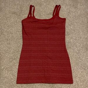 Red workout Top Beyond Yoga
